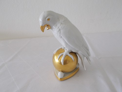 Papagei porzellan figur - papagei,