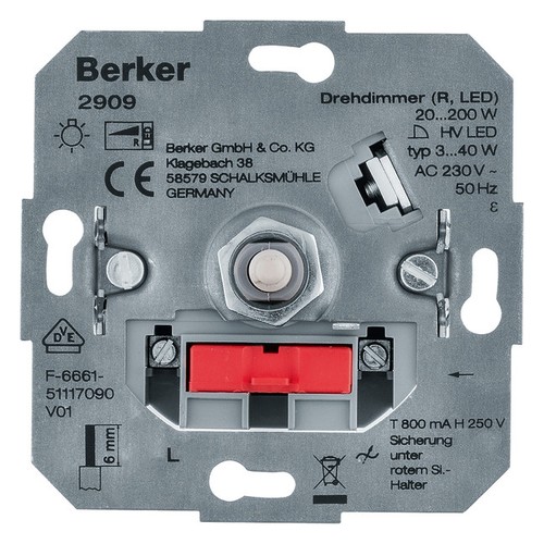 1st berker 2909 drehdimmer - 1st., (r