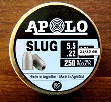 Hohlspitz Diabolo Apolo Slug Kaliber 5,5mm Luftgewehr Sport Wettkampf 21/25gr 