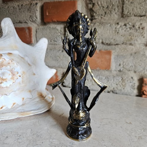 Saraswati göttin bronze - göttin,