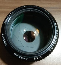Minolta MC Rokkor-PG 58mm 1.2 analoges manuelles Objektiv DSLR Sony A7 Canon