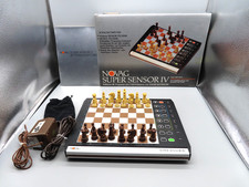 #SE4710# Vintage Schachcomputer Novag Super Sensor IV 80er Jahre OVP *VERY RAR*