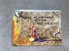 🎀 RARITÄT Diddl Postkarte 11B Briefmarkenfeld 🎀 Keiner ist vollkommen aber du