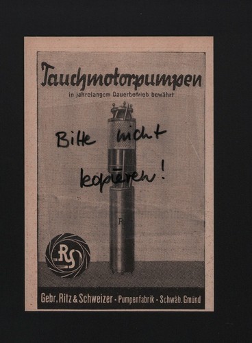 Schwäb gmünd werbung 1941 - werbung,