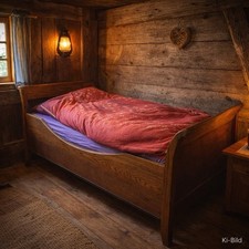 Antikes Bauernbett Jugendstil