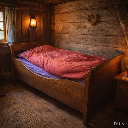 Antikes bauernbett jugendstil - bauernbett,