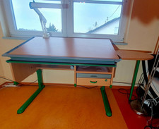 Moll Schreibtisch/ Computertisch/ Schreibtischlampe