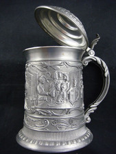 Zinnkrug Krug mit Deckel - SKS