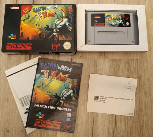 Earthworm jim snes super - jim,