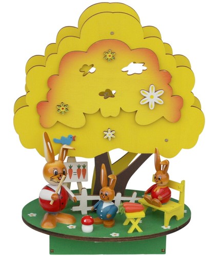 Osterschmuck hasenschule mit - osterschmuck,