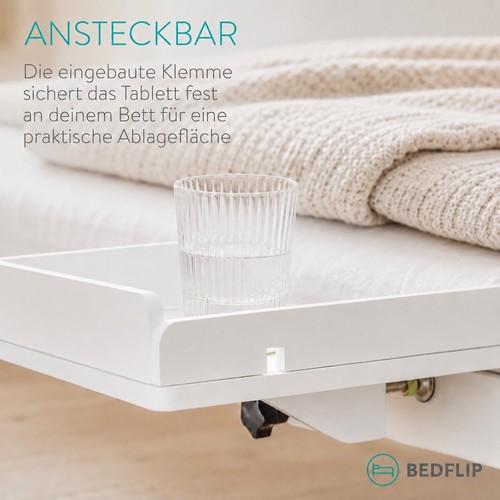 Nachttisch klemmtisch bambus - nachttisch,