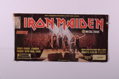 Iron maiden concert ticket - maiden,