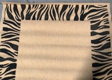 Flachgewebe Teppich mit Zebra-Muster 170x230cm NEU