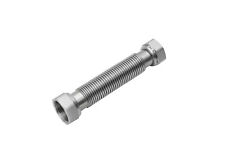 Edelstahl Wellrohr Solarrohr ausziehbar flexibel 1/2" 3/4" 1" IG/IG mit Dichtung