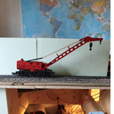 Kranwagen H0 Rot Schwarz 1:87