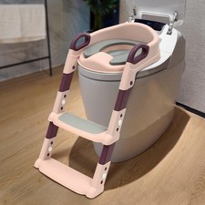 Rosa Toilettensitz Mit Treppe