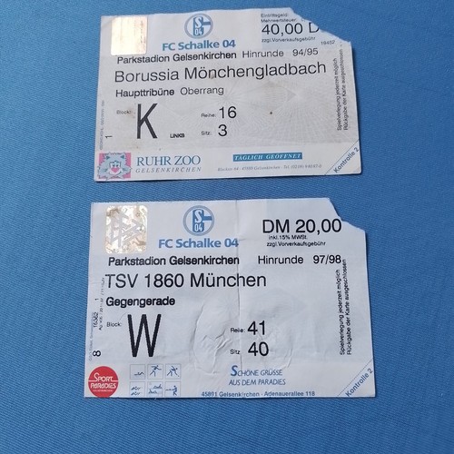 Schalke eintrittskarten 2 - schalke,