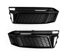 Für Audi A4 8W B9 mit S-Line Stoßstange Gitter Waben Schwarz LINKS + RECHTS