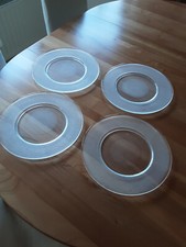 „Spiegelau“ 4 Platzteller/Dekoteller aus stabilem Glas