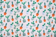 Baumwolle Digitaldruck Deko Möbel Stoff Vorhang Gardine Kakteen Pflanze 1323/26