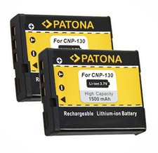 2 x Akku f. Casio Exilim EX-H30, EX-ZR100, EX-ZR200, EX-ZR300, EX-ZR1000  NP-130