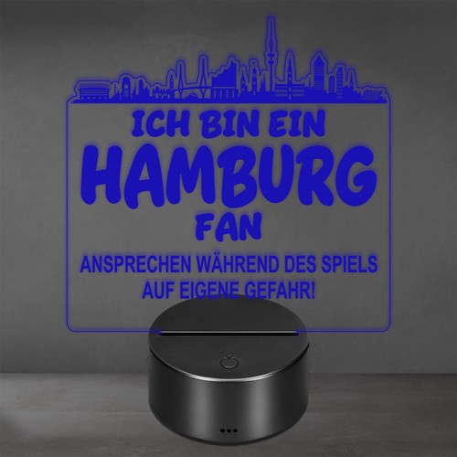 Hamburg fan fußball led - hamburg,
