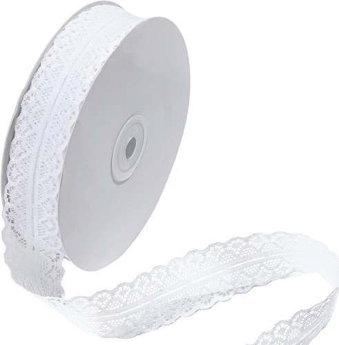 3cm 45m spitzenband weiß - 3cm,