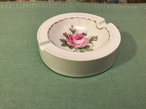 Aschenbecher porzellan rosen - aschenbecher,