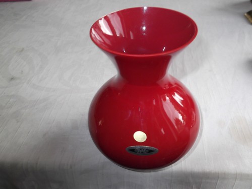 Glas vase rot - glas, rot,