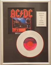 AC/DC Hells Bells 7 Zoll Single Platin Schallplatte Vinyl Record ( goldene )