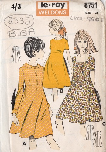 1960er vintage nähmuster b38 - 1960er,