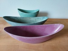 3x Pflanzschale Schiff  Kunststoff Blumenschale Übertopf Dekoschale Schale Deko