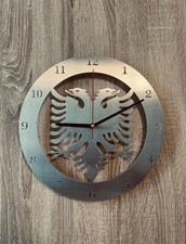 Wanduhr Mit Adler Aus Edelstahl ( Ore Muri Me Shqiponje nga Qeliku .