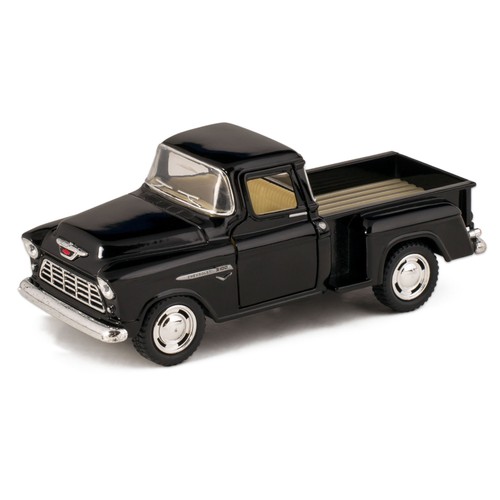 Schwarz 1955 chevy stepside - 1955,