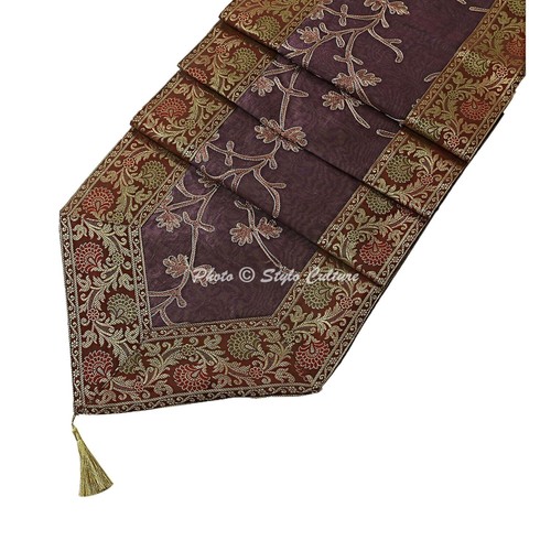 Ethno jacquard tischläufer - jacquard,