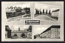 AK Zschornewitz, Das Waldbad, Neubauten in der Körnerstraße, Rathenauplatz, Len 