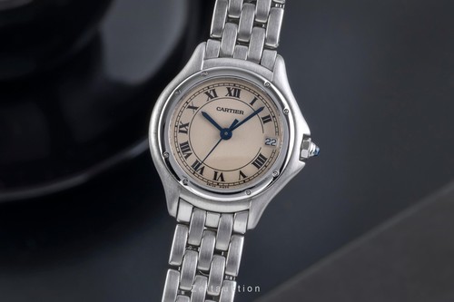 Cartier cougar stahl quarz - stahl,