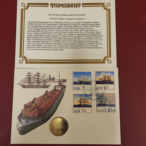 2xnumisbrief rostock 5dm 1988 - 2xnumisbrief,rostock,