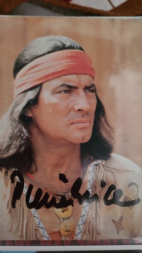 Pierre brice autogrammkarte - pierre,