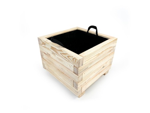Blumenkübel groß aus holz - aus,