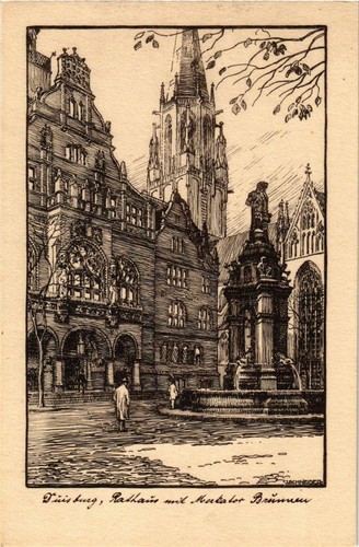 Cpa duisburg rathaus m - ak, duisburg-