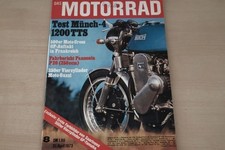 3) Motorrad 08/1973 - Münch Mammut 1200 TTS mit 8