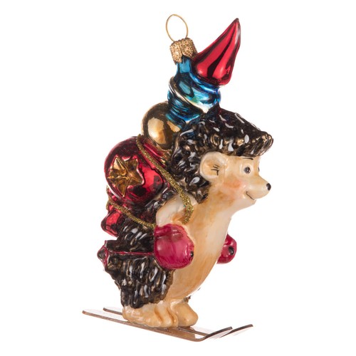 Christbaumkugel figur igel in - christbaumkugel,