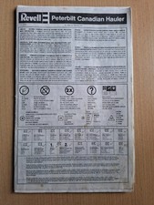Revell 7456 Peterbilt Canadian Hauler - orig. Bauanleitung