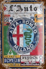 Blechschild ALFA ROMEO 30 x 20