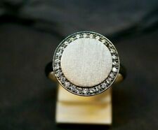 Großer 925 Sterling Silber Ring Lovelinks JAa Matt Gebürstet Zirkonia Gedunkelt