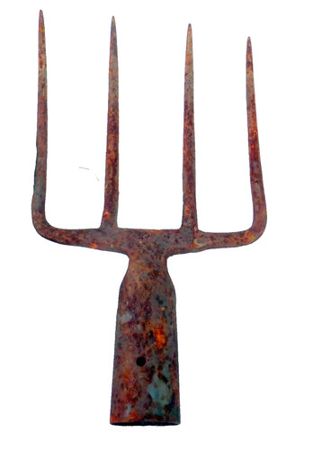 Alte zinken mistgabel - zinken, forke