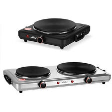 Elektrisch Kochplatte 1500W 1000W Einzel Doppel Kochfeld Herdplatte Tragbar
