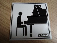 Kawai Flügel Klaviere Pianos - Aufkleber/Sticker - 2 Stück - Kawai Piano Japan