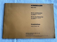 Kreidler Mofa Flott Mf 24 und MF 25 Ersatzteilliste Baujahr 1980